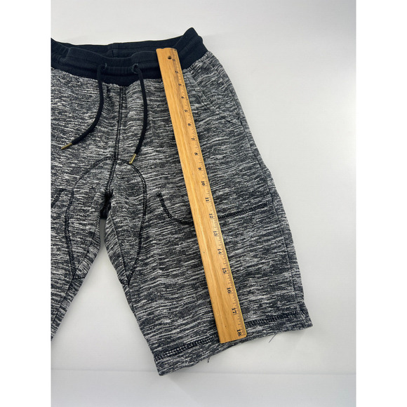 Athletic Shorts Mens Small Black Gray Drawstring Sportswear Loungewear Active - Picture 2 of 8